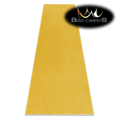 GÜNSTIGER LÄUFER FLUR MODERN gelb KORRIDOR Breite 50-100cm TEPPICHE Filzrücken Teppiche