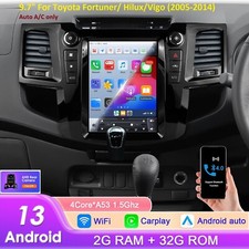 For Toyota Fortuner Hilux 2005-2014 Carplay Car Radio Wifi Gps Player Android 13