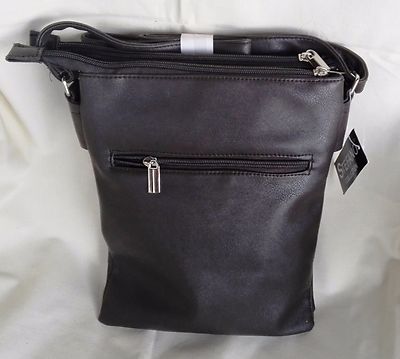STEFANO Tasche Schultertasche Umhänger  Damentasche schwarz  23 x 28 bag
