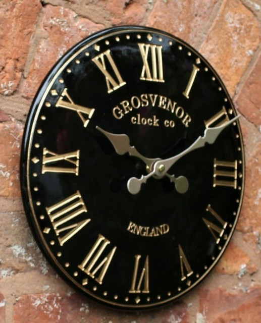 Outside In Westminster Tower England Garden Wall Clock 12" for sale