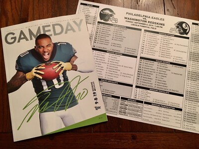 PHILADELPHIA EAGLES Gameday + Media Card 9.8.19 Vs Washington Redskins Free Ship