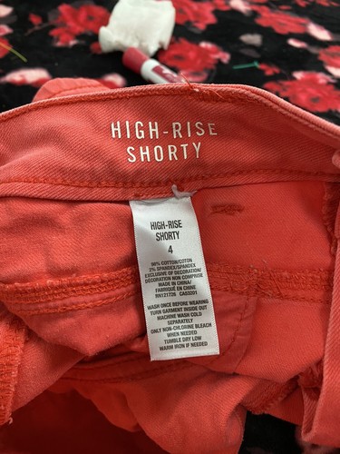 Aeropostale Womens 4 Hight Rise Shorty Pink Shorts - Picture 10 of 12