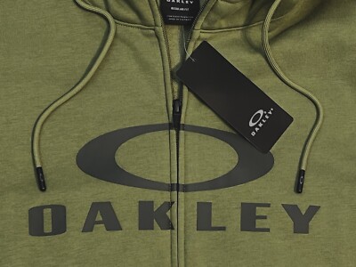 New OAKLEY Men's Bark FZ Hoodie 2.0 Full Zip Jacket Camo Hunter