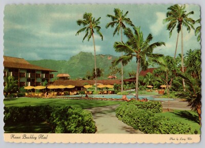 Kauai Beachboy Hotel Coconut Plantation Hawaii Postcard Resort Palm Tree