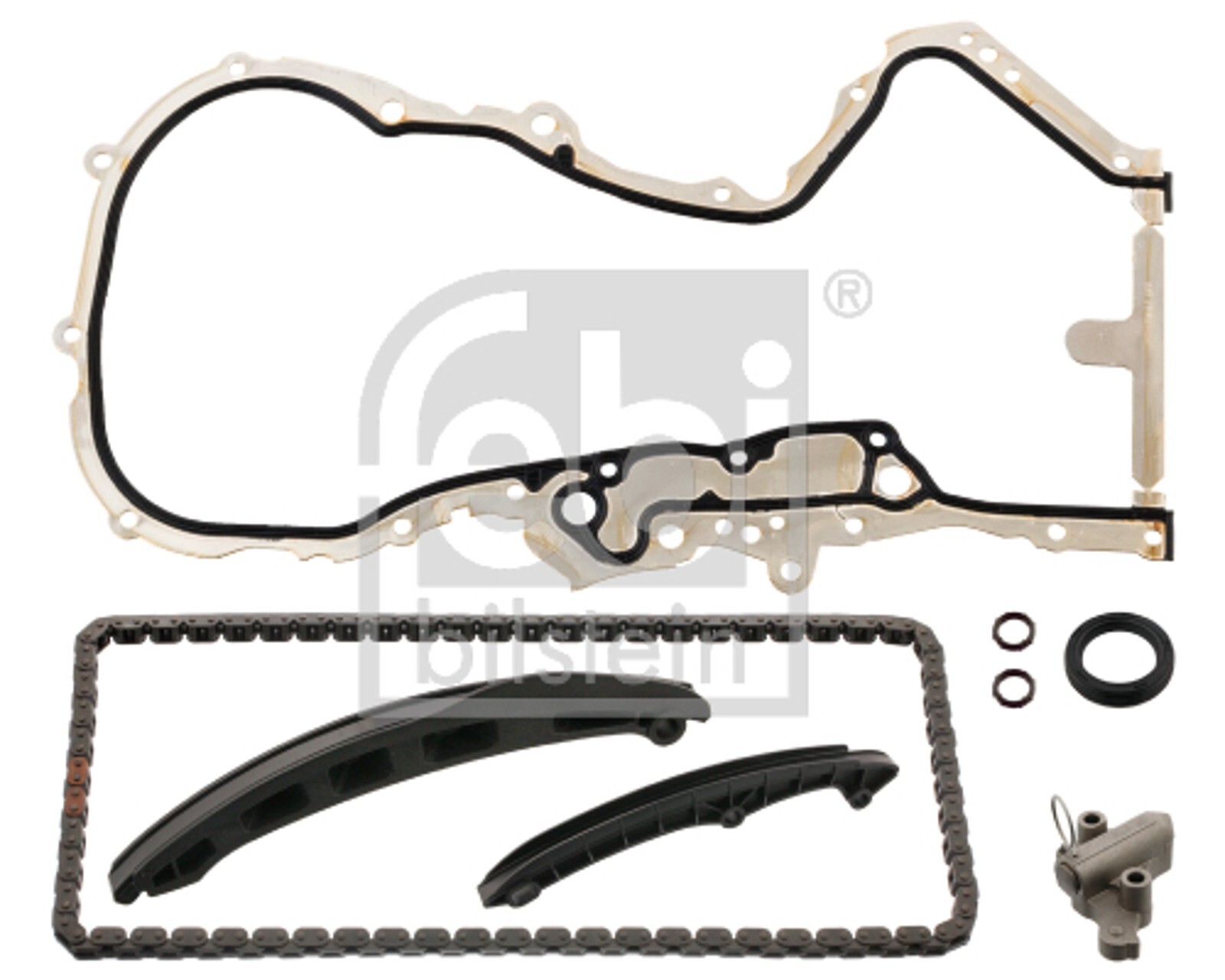 Jeu de chaînes de distribution pour moteurs VW 1.4TFSI et 1.6FSI avec tendeur
