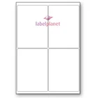 4 Per Sheet Blank Transparent Polyester Waterproof A4 Clear Labels Label Planet®