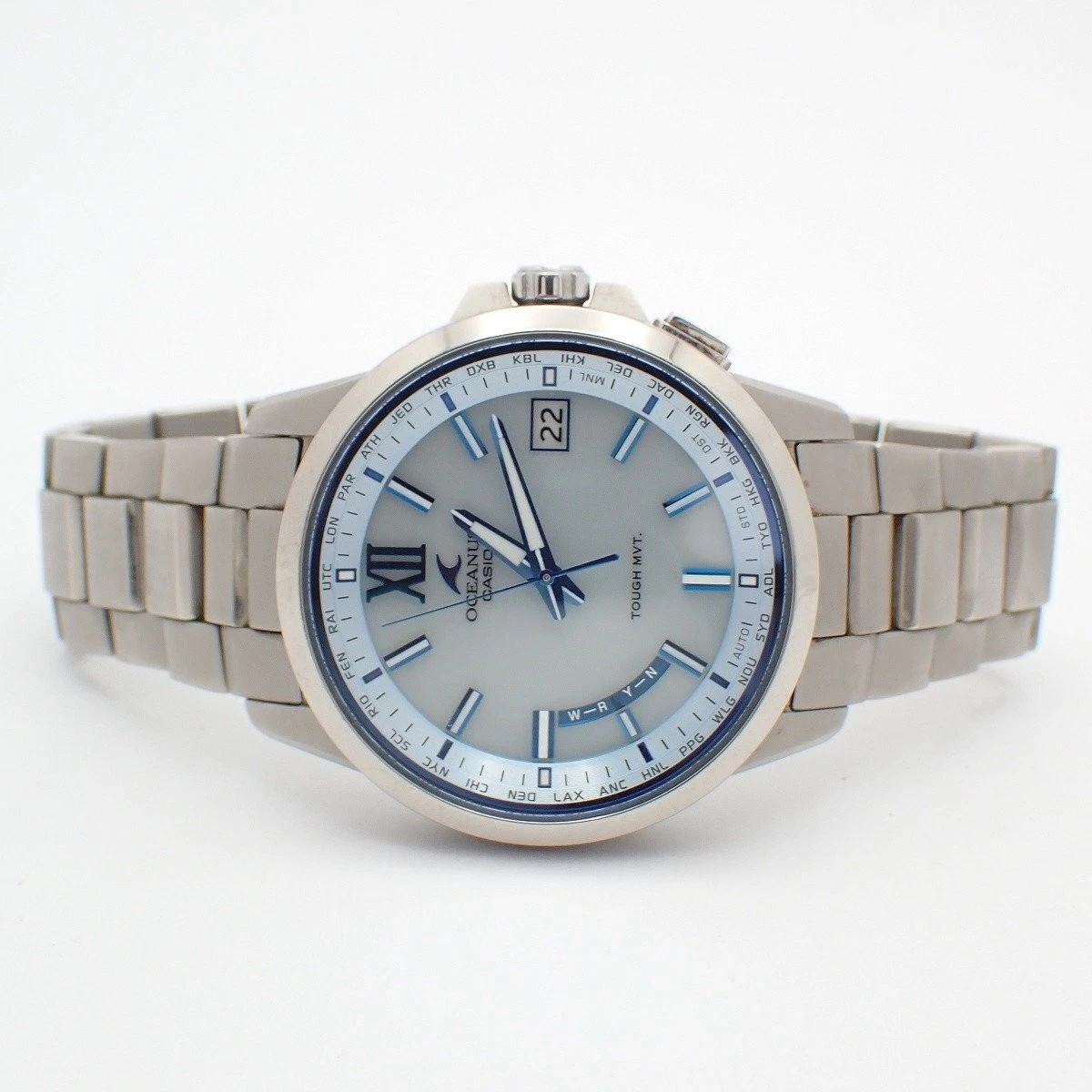 Casio Oceanus OCW-T150-2AJF Titanio Radio Solar Reloj Esfera Azul De Japón