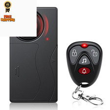 110dB Car Alarm System, Anti-Theft Vibration with 10 Levels WL01, Black