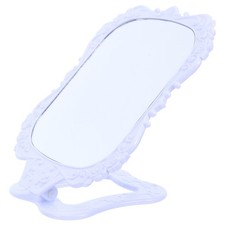  Miroir de coiffeuse pliable de bureau : Petit miroir décoratif sur pied en