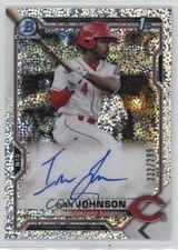2021 Bowman Chrome Prospects Speckle Refractor /299 Ivan Johnson Auto 0qi3