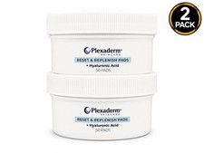  2 Pack Plexaderm Skincare Reset  Replenish  Hyaluronic Acid 50ct Ea. M44