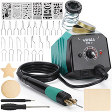 939-V Wood Burning Pen Wood Burning Kit with 23 Wire Nibs, Detachable Wood Burni