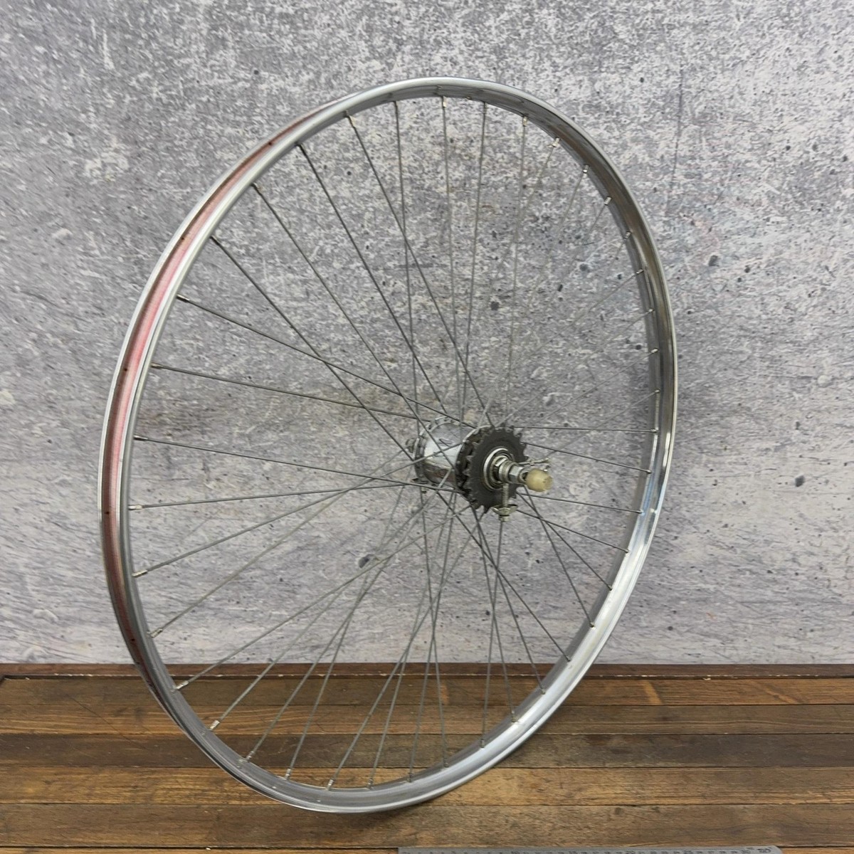 Vintage Sturmey-Archer Rod Brake Rear Wheel Rim 3-Speed Hub 110mm