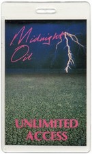 Midnight Oil 1990 Blue Sky Mining tour All Access Laminated Backstage Pass