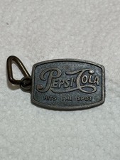 Vintage Brass Bronze “Pepsi Cola Hits The Spot” Key Chain