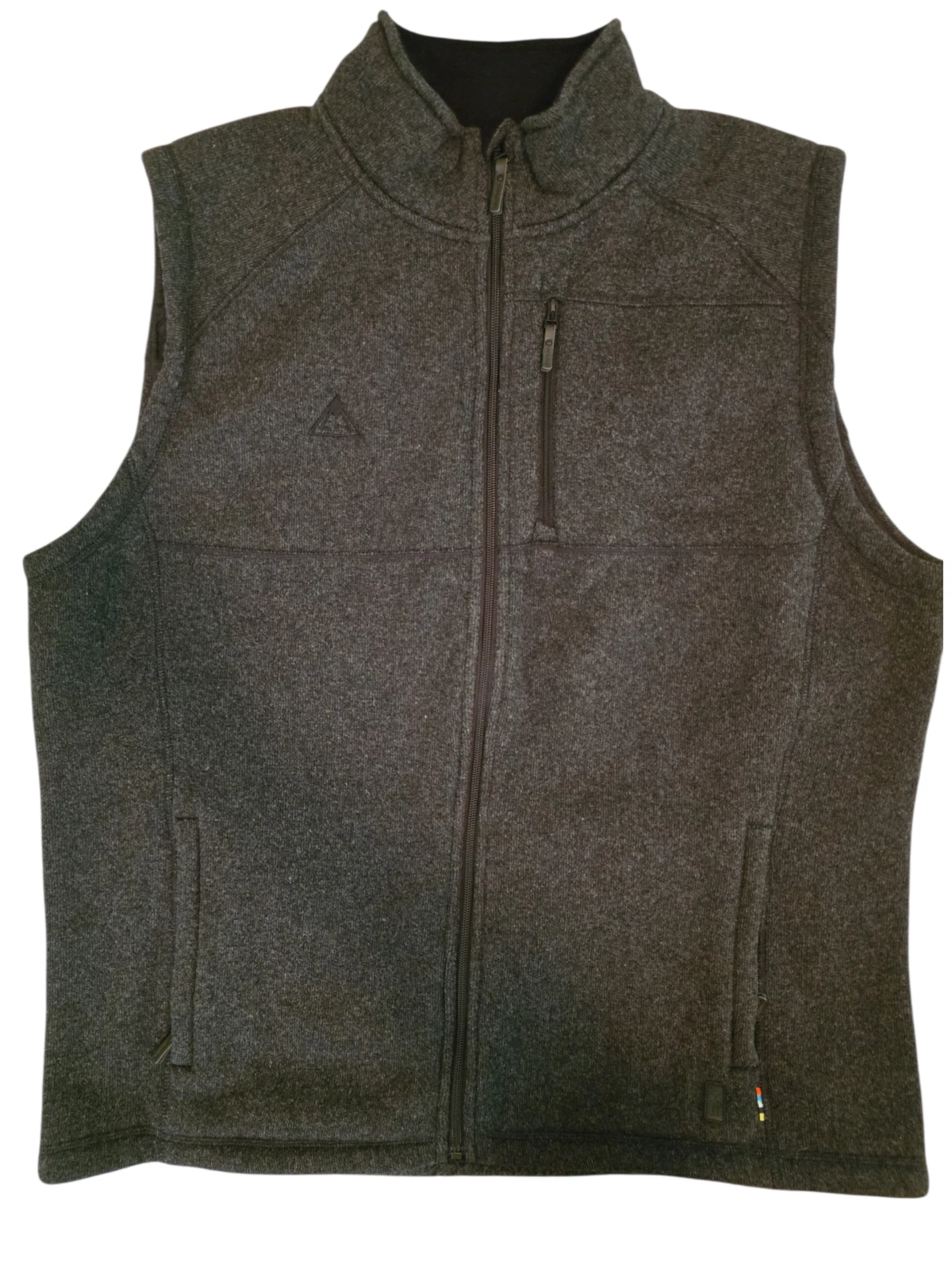 Smartwool Echo Lake Full Zip Vest Men's XXL Dark Gray Wool Blend Hiking Outdoor