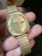 Vintage 1976 Bulova Accutron 2193.10 Men's Watch Day/Date Body Fisher Repair