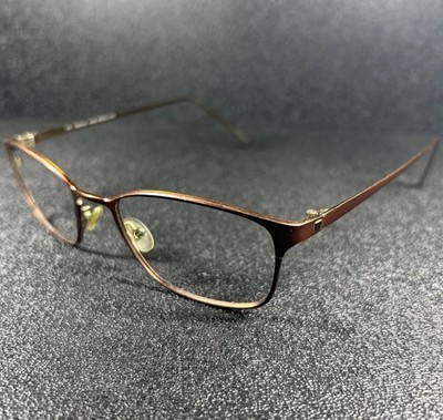 Modo Titanium Eyeglasses 4042 BWN Brown Gold 51-19-145 Japan Designer Rectangle