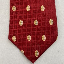 Alexander Julian Colours Necktie Vtg 90s Silk Tie Red Yellow Business Exec 4x58