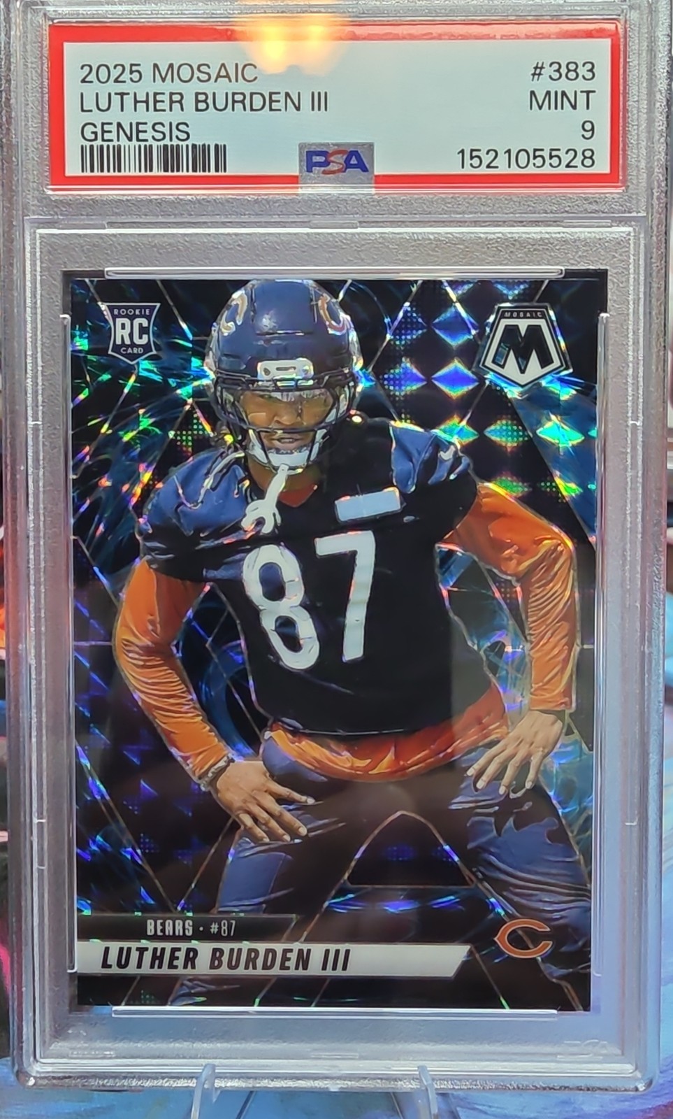 2025 Panini Mosaic - Rookies Luther Burden #383 Genesis Mosaic Prizm (RC)