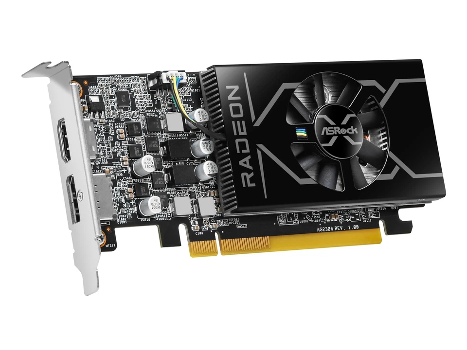 ASRock Radeon RX 6400 LP 4G 4GB GDDR6 Gaming Graphics Card Low Profile GPU - Image 4 of 4