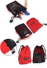 5 Pack Nylon Drawstring Bag Cinch Pouch Toggle Ditty Sack for Storage