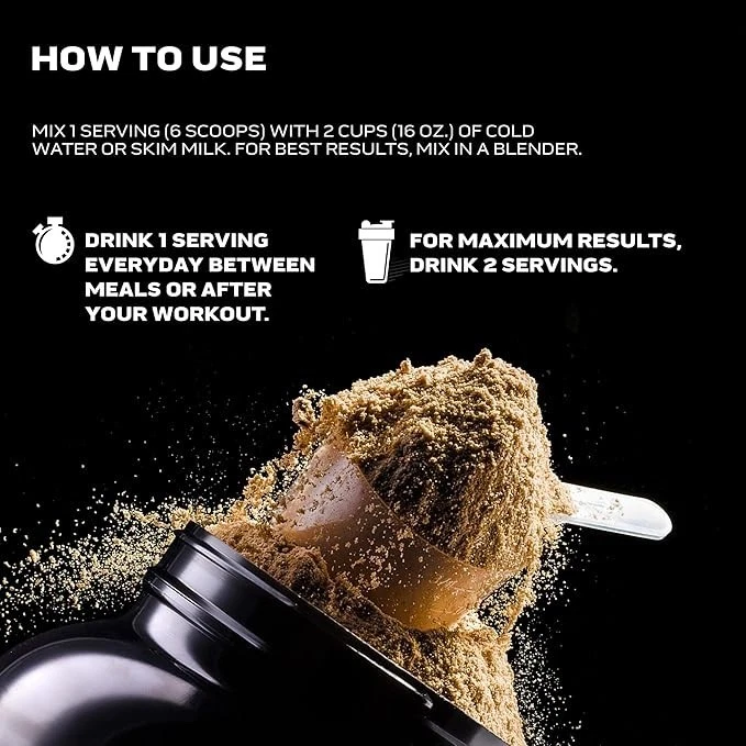 Proteína en polvo 100 % ganadora de masa Pro Series, brownie chocolate dulce de azúcar, 5,15 libras Foto 4 de 4