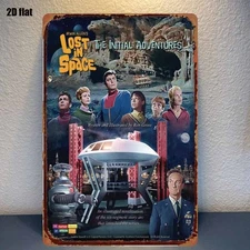 1pc Metal Sign, Lost in Space The First Adventure Tin Painting, Suitable for Hom