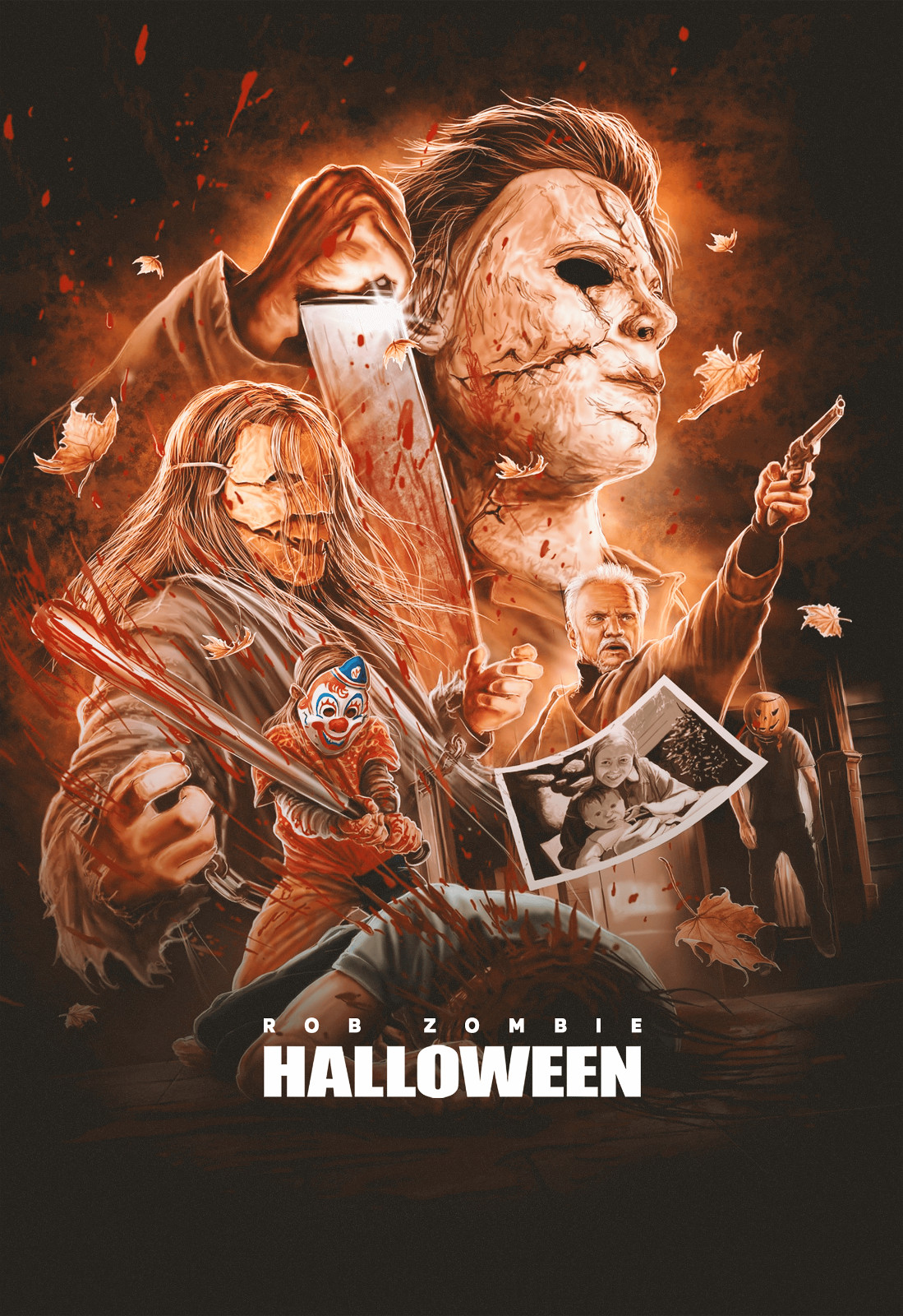 Halloween 2007 Rob Zombie Movie Poster Halloween Wall Art Multi. Sizes Myers