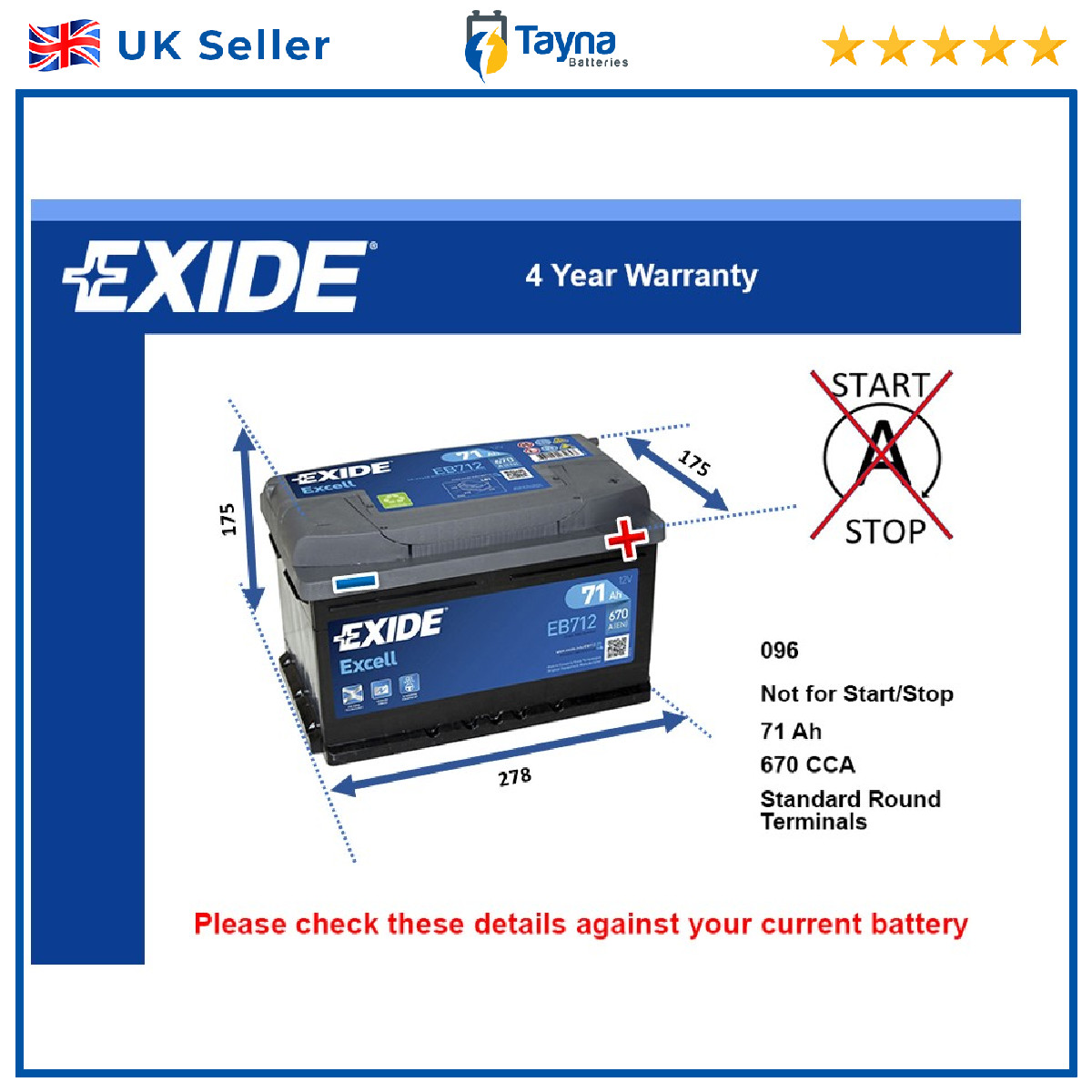 Battery fits JEEP COMPASS LIBERTY WRANGLER PATRIOT GRAND CHEROKEE 096
