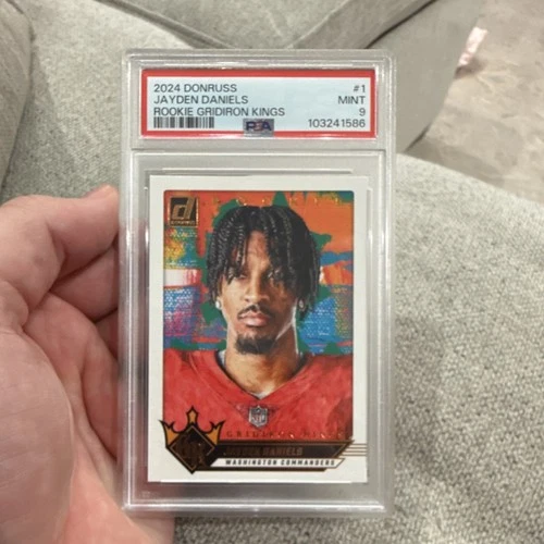 2024 Panini Donruss Rookie Gridiron Kings Jayden Daniels #1 PSA 9