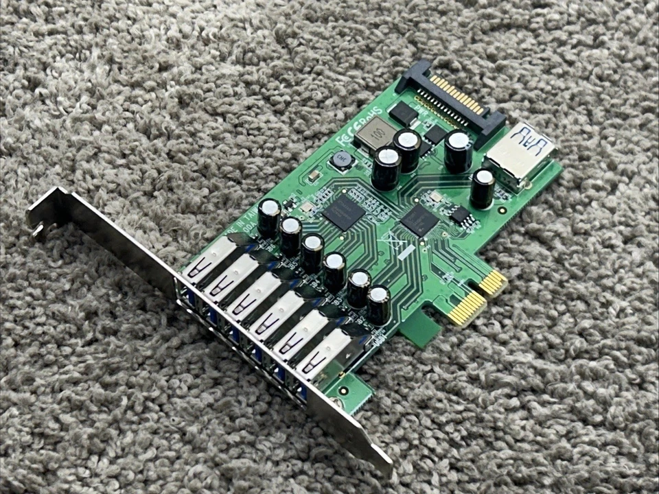 StarTech D127-00A 7-Port PCI Express USB 3.0 SATA Power UASP Support - 1 + 6 367 - Image 2 of 4