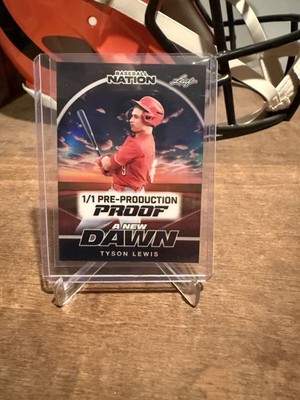 2025 Leaf 1/1 Pre-Production Proof A New Dawn Tyson Lewis Non-Auto SP 1 of 1