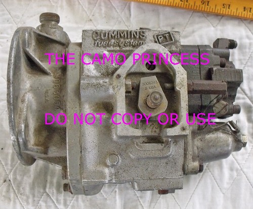 CUMMINS DIESEL FUEL SYSTEMS PT INJECTION PUMP 3060186 MILITARY USED NOT WORKING