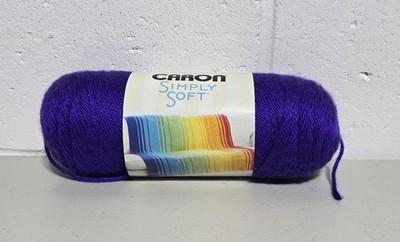 CARON SIMPLY SOFT Yarn 100% Acrylic (Iris, Purple) 6oz Approx 315 Yards Med Wt 4