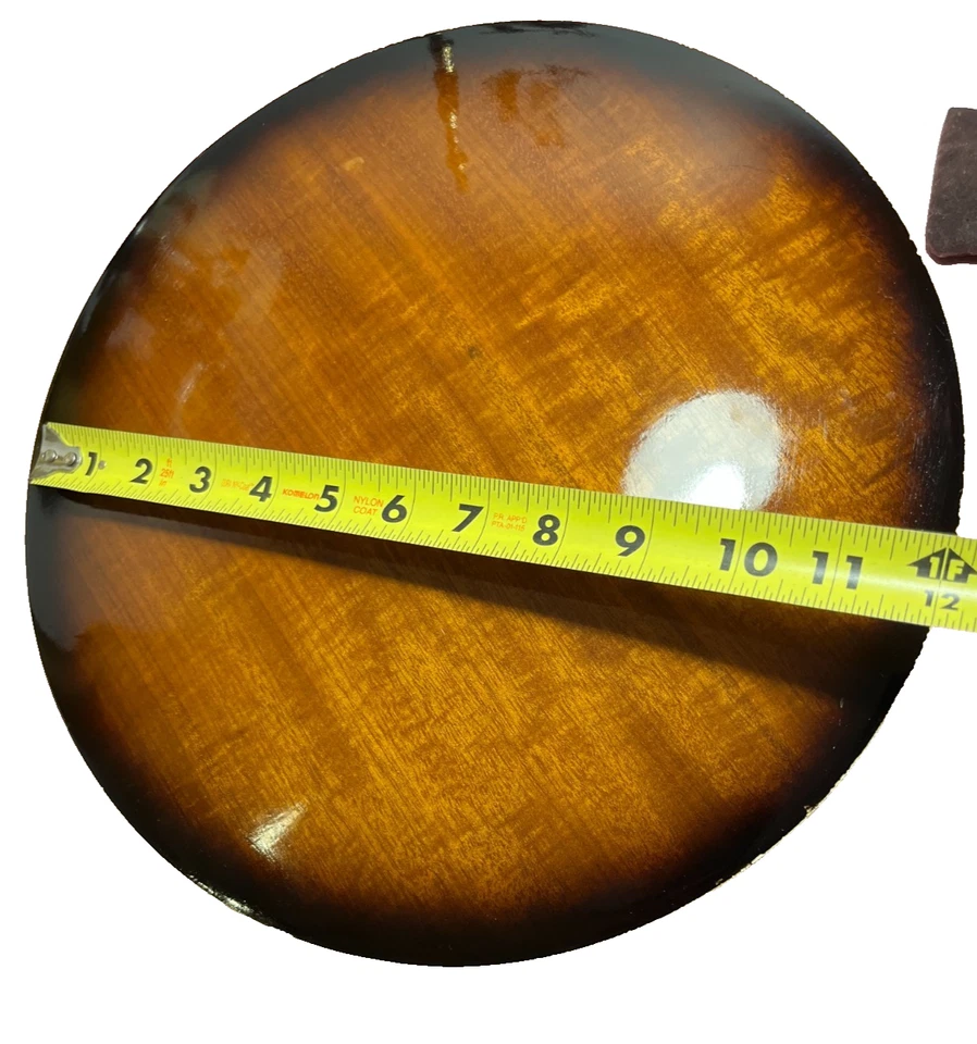 Banjo  Brown Walnut Finish Resonator 12" Banjo Back - Image 2 of 4