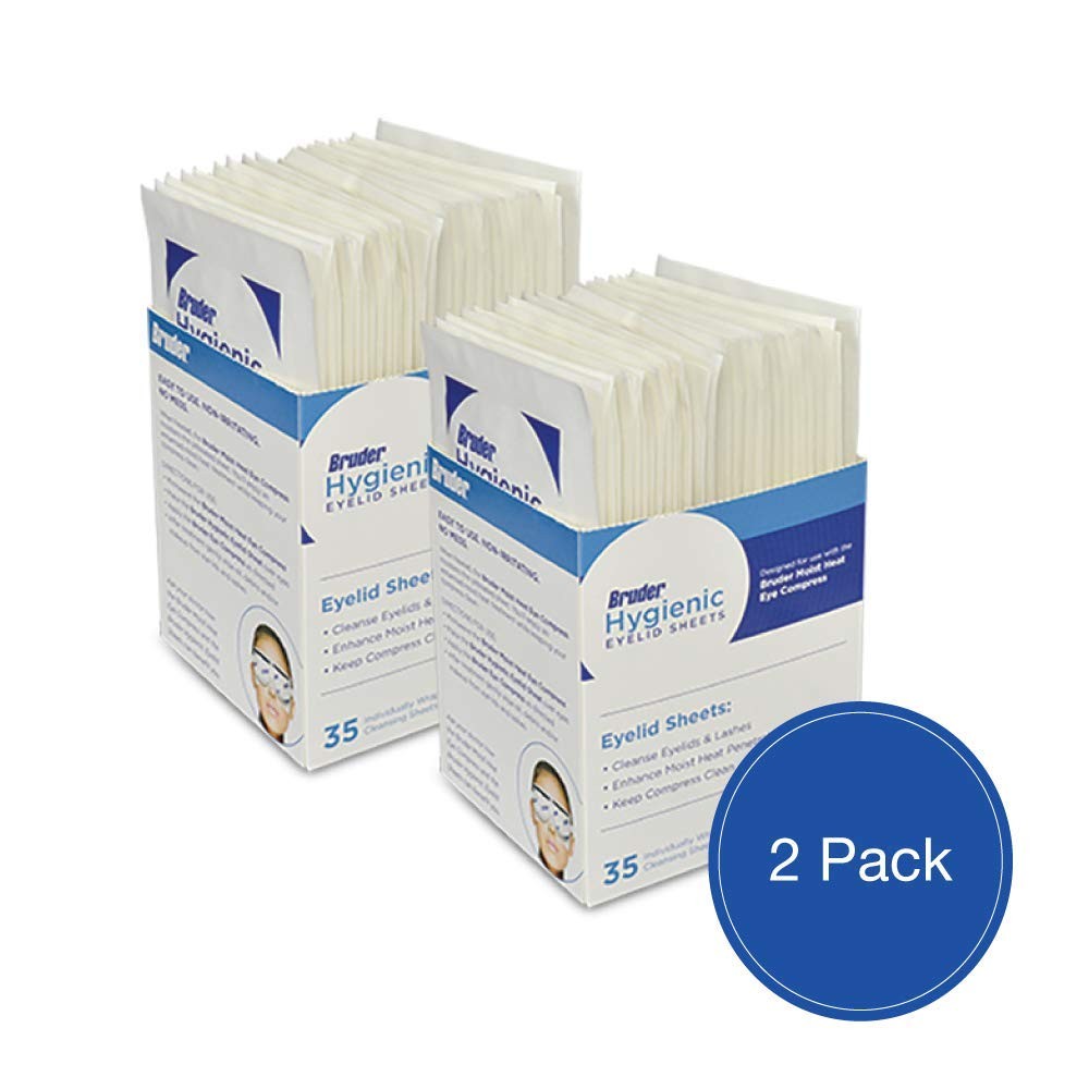 Bruder Hygienic Eyelid Sheets Micro Fine Individually Wrapped Untreated Sheet...