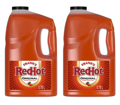 2 pack Frank's RedHot Original Cayenne Pepper Hot Sauce, 1 gal. FREE shipping