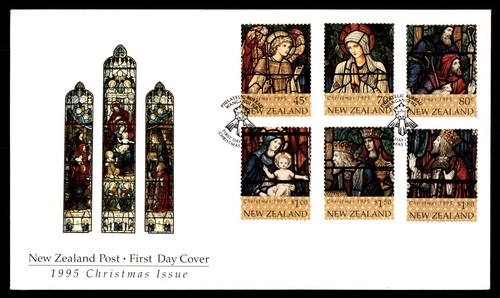 Mayfairstamps New Zealand FDC 1995 Christmas glass art First Day Cover aaw_86063