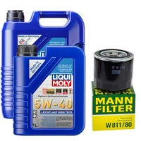 MotoröL Set 5W-40 Liqui Moly 6 Liter + ÖLfilter FüR Hyundai Opel Subaru KIA