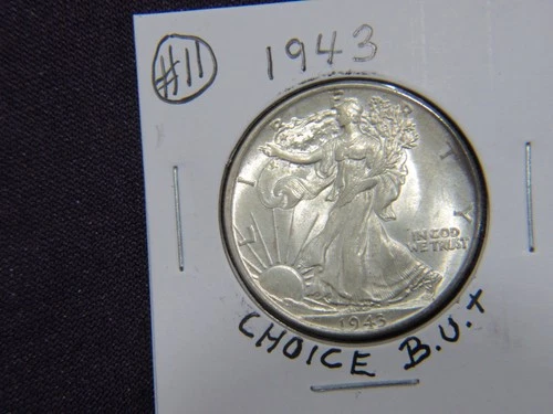 1943-P Walking liberty half in choice B.U.+ condition # 11