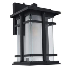 Lutec Craftsman Style Outdoor LED Wall Lantern Classic Timeline Look LED Bulb