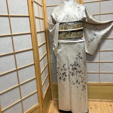 7164 Japanese Kimono Vintage Womens Silk Fabric Robe Kimono only sold