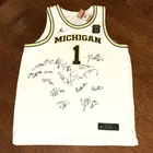 2026 MICHIGAN WOLVERINES TEAM signed autographed BASKETBALL FINAL FOUR JERSEY