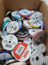Wholesale Assorted Craft Ribbon Spools Lot Multicolor Mixed Polyester Sewing