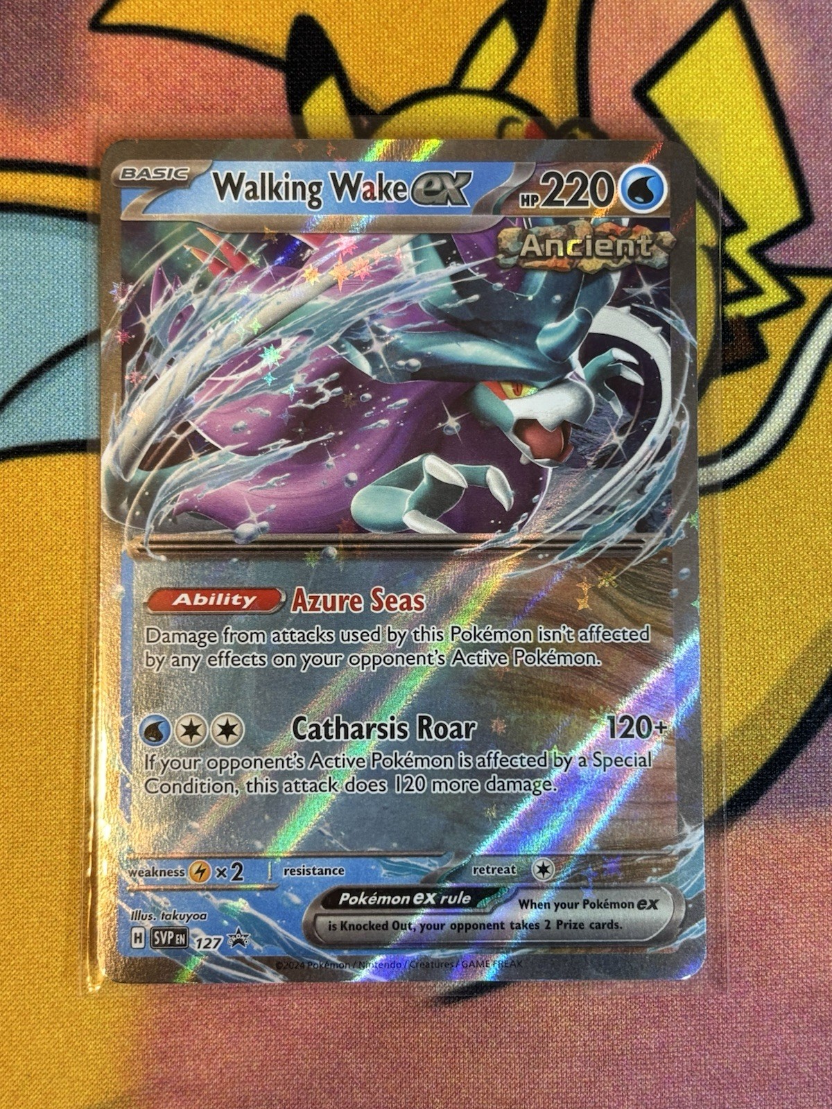 Walking Wake ex SVP129 Black Star Promo Pokemon Card Mint