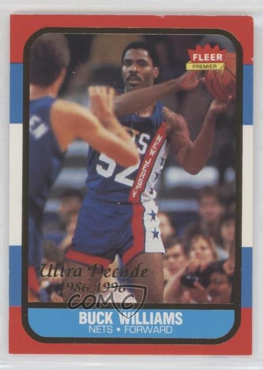 1996-97 Fleer Ultra Premiere Decade 1986 Reprints Buck Williams #U-10 px8