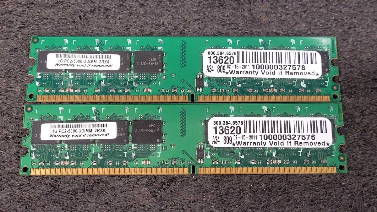 Mémoire DDR2 512Mo 667MHz PC2-5300 240-PIN ECC DIMM (UDIMM) pour Serveurs/Workstations/Cartes Mères - Informatique