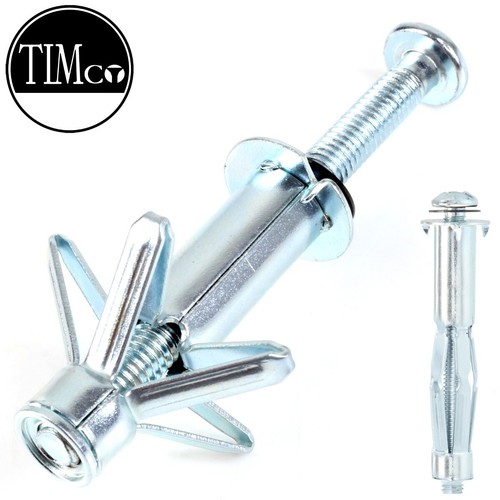 CAVITY ANCHORS M5 x 37mm Plasterboard Drywall Wall Fixings Screws Bolts