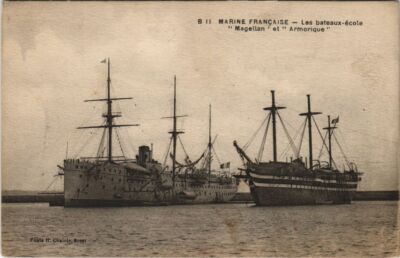 CPA Marine Francaise - Bateaux-Ecole Magellan et Armorique SCHIFFE (1203430)